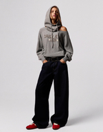 Женский свитер с вырезом-лодочкой и графичным принтом - BERSHKA