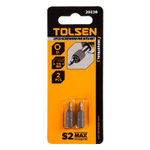 TOLSEN (TT20238) Набор вставок (бит) торцевых 1/4", Square, S1, 25 мм, 2 предмета