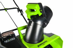 Снегоуборщик аккумуляторный GreenWorks GD40ST 40V 2600007, бесщеточный, без АКБ и ЗУ, ширина 51, высота 25, выброс 6м.
