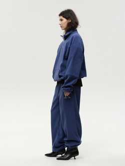 Drawstring Sweatpants Navy Smoke