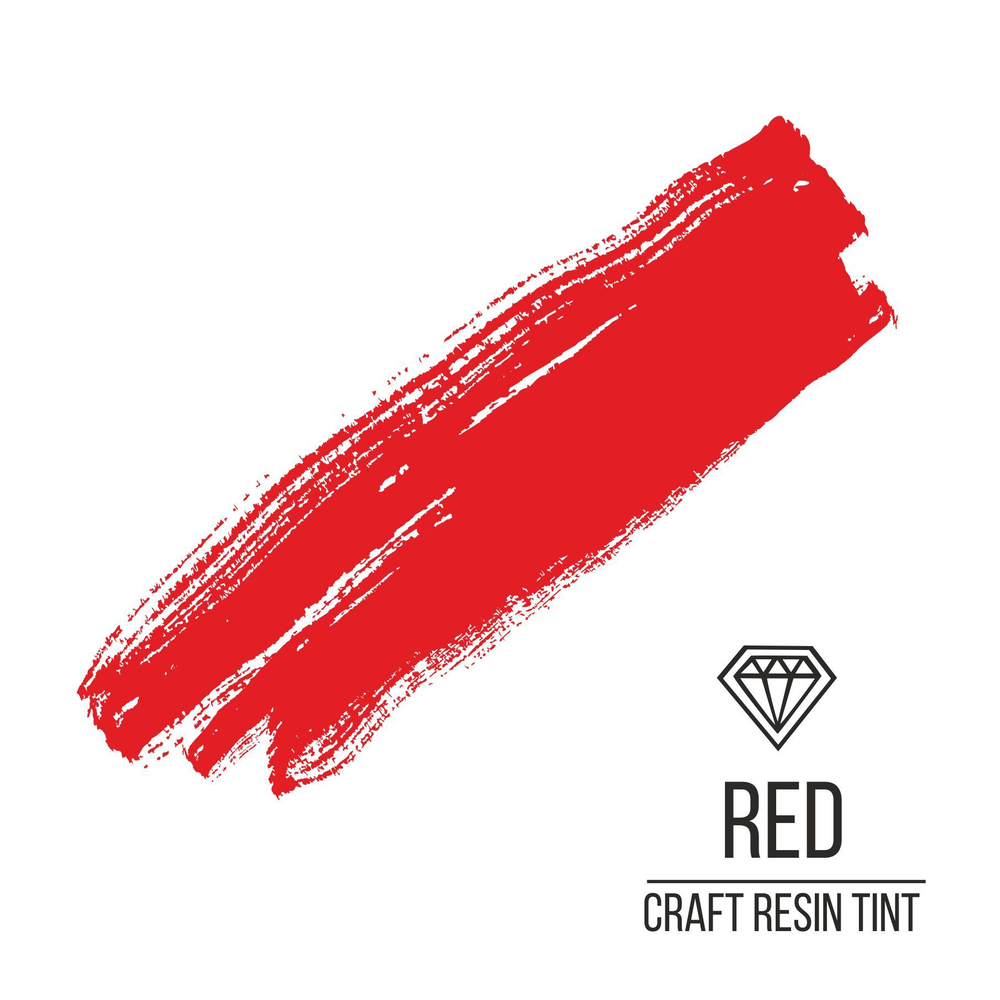 Краситель для смолы и полимеров CraftResinTint, Ярко-красный 10мл
