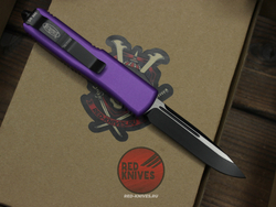Нож Microtech UTX-85 A+++ Standard S/E PURPLE - фиолетовая рукоять, черный клинок