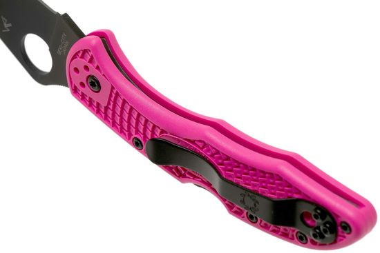 Складной нож Spyderco Delica 4 Lightweight C11FPPNS30VBK c клинком из стали CPM-S30V, рукоять FRN