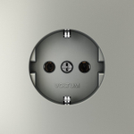 Розетка с заземлением, без рамки Voltum S70 VLS040105