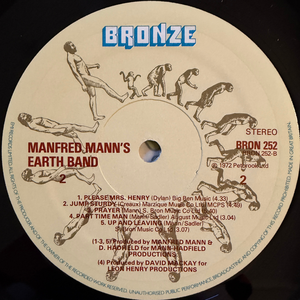 Manfred Mann's Earth Band – Manfred Mann's Earth Band (Англия 1977г.)