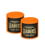Бинты боксерские Leaders Semi elastic оранжевые 50/50 3.5м.