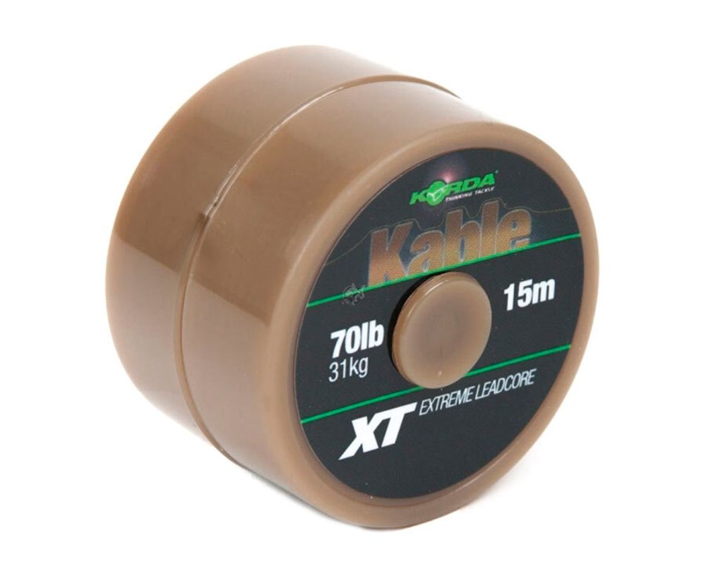 KORDA Лидкор Kable XT Extreme Leadcore 15м 70lb Green