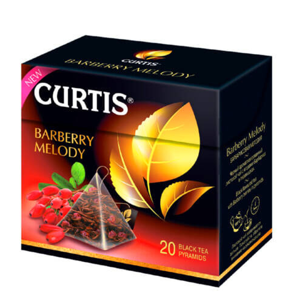 Чай черный Curtis Barberry Melody (Барбарис) пирамидки 20 штук.