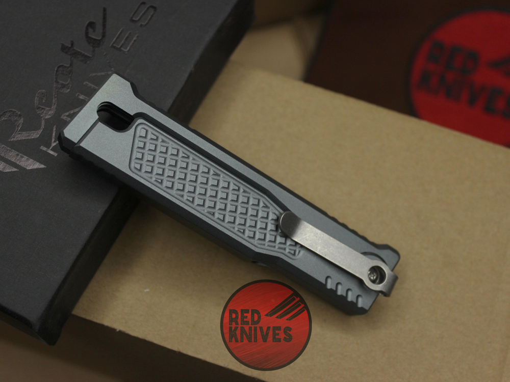 Нож Reate Exo-M T/E - серая рукоять, клинок светлый