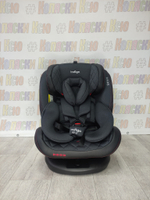 Автокресло детское Indigo Aero ST-3 Isofix группа 0/1/2/3 (0-36) черный-красный