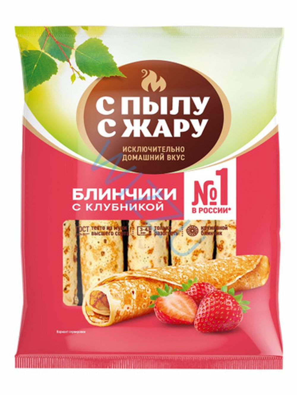 Блинчики с Пылу с Жару с Клубникой 360г