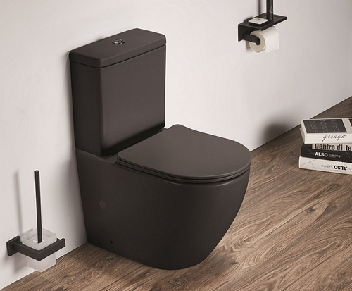 Унитаз-компакт Piano Ceramic PC-1950MB черный матовый PC-1950MB