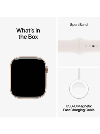 Умные часы Apple Watch S10 46 мм, Rose Gold Aluminium, Light Blush Sport Band - M/L