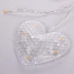Гирлянда для дома БАХРОМА «LOVE» ш2,5м* в0,45/0,65м 90 ламп LED, прозрачн.пров, 8 режимов, IP-20, Теплый белый (возможность соединения)