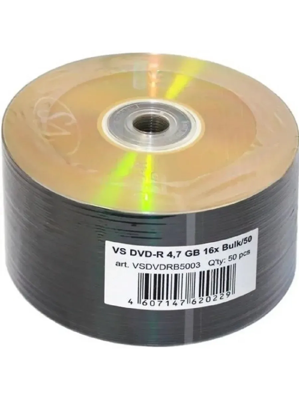 Диски VS DVD-R 4,7 GB 16x Bulk/50 (VSDVDRB5003)(620229)