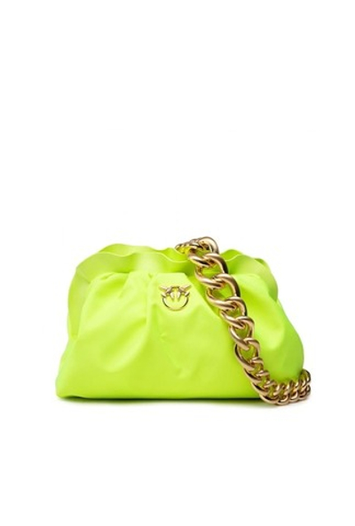MINI CHAIN CLUTCH BAG FRAIMED – giallo