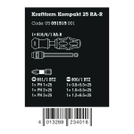 Ручка-держатель Kraftform Kompakt 25 RA-R с чехлом WERA 05051482001