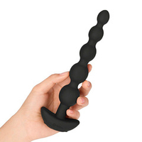 Черные анальные бусы с 3 моторами 20,5см b-Vibe Cinco Anal Beads BV-011-BLK