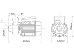 Насос Aquario ADB-40 (450Вт. нап.40м. пр.38л/мин.) вихревой