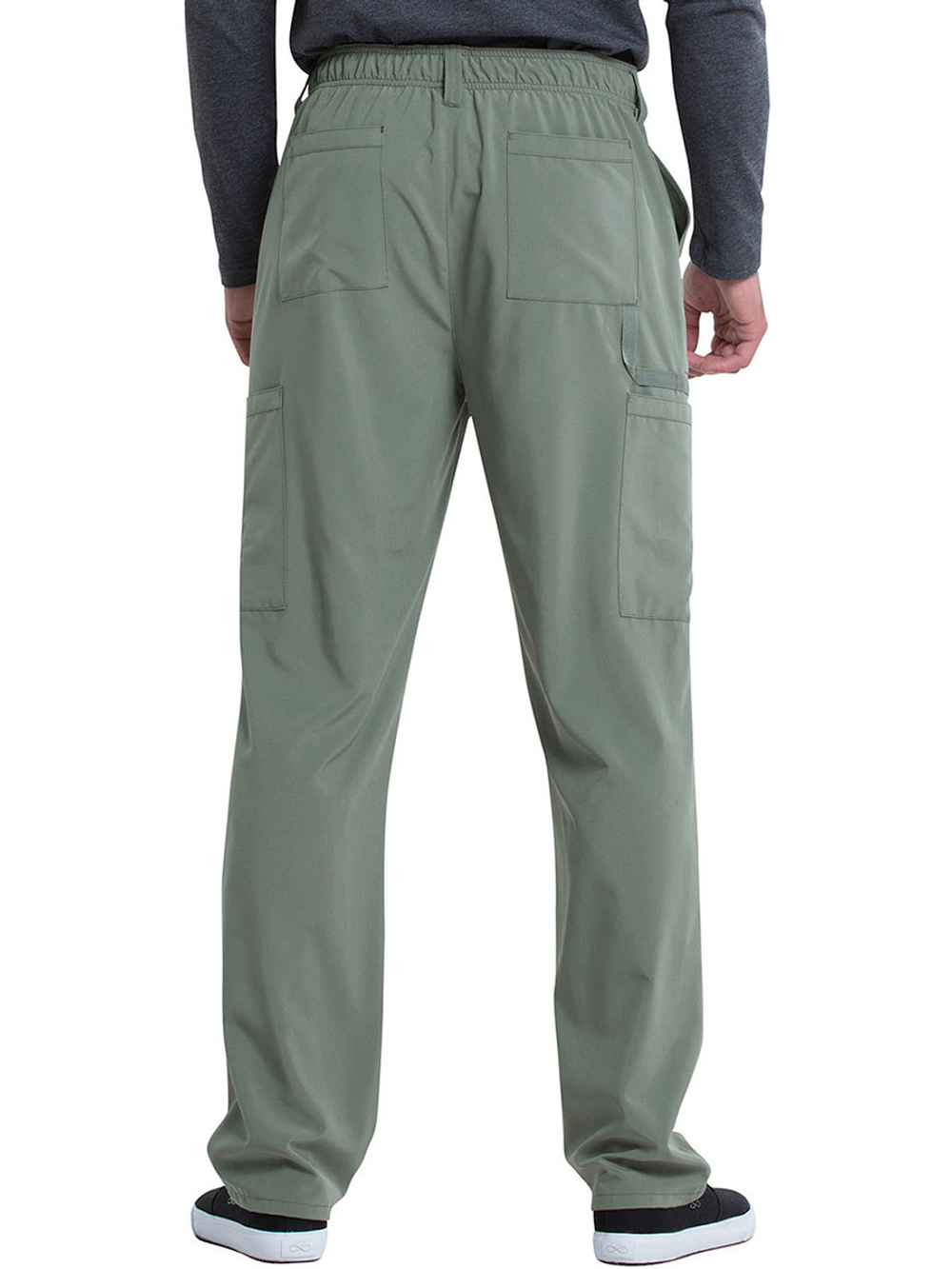Брюки медицинские мужские укороченные Dickies DK015S с застежкой-молнией, оливковый, S