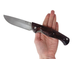Нож складной Сибиряк, кованая сталь М390, рукоять карельская берёза