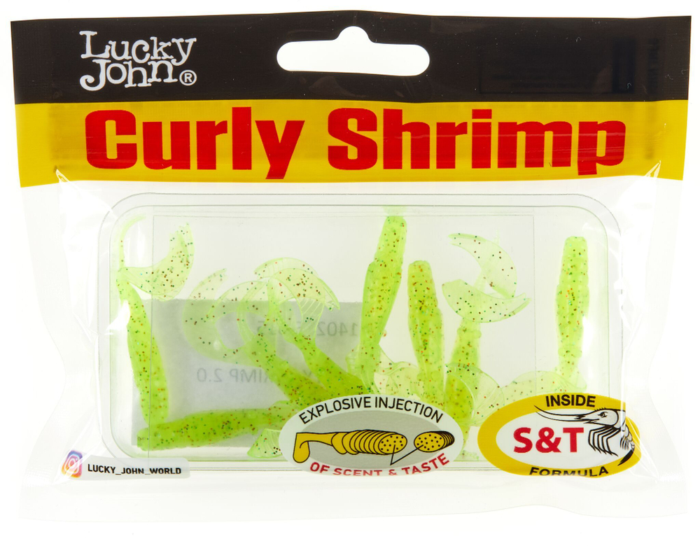 Твистеры съедоб. искусст.  LJ Pro Series Curly Shrimp 2,0in (05.00)/S15 10шт.