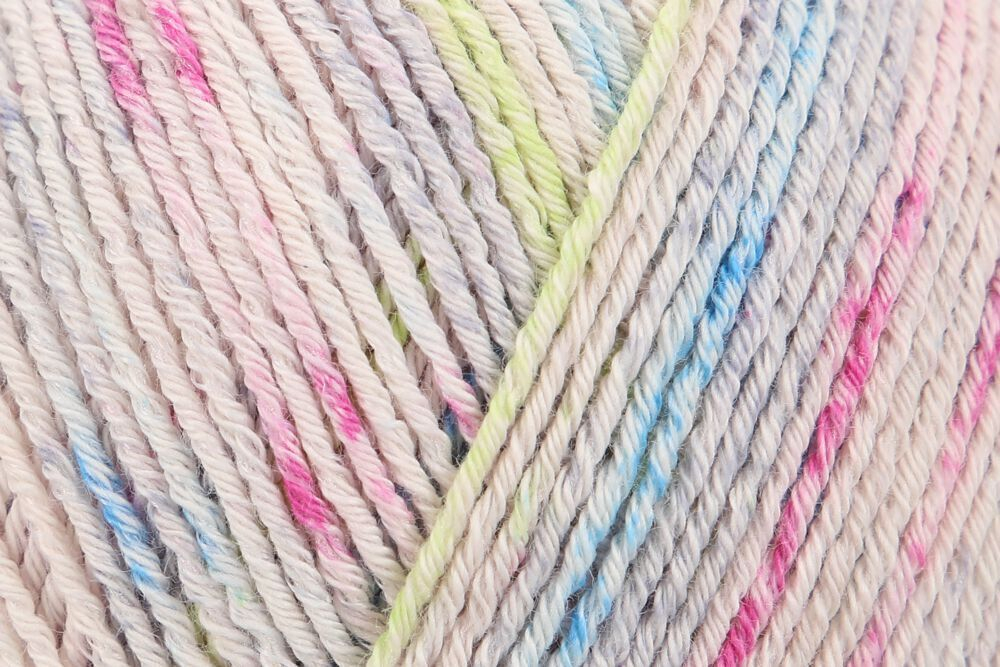 Пряжа Regia Cotton Color (02479/Шлепанцы), 72% хлопок, 18% полиамид, 10% полиэстер, 100г/420м