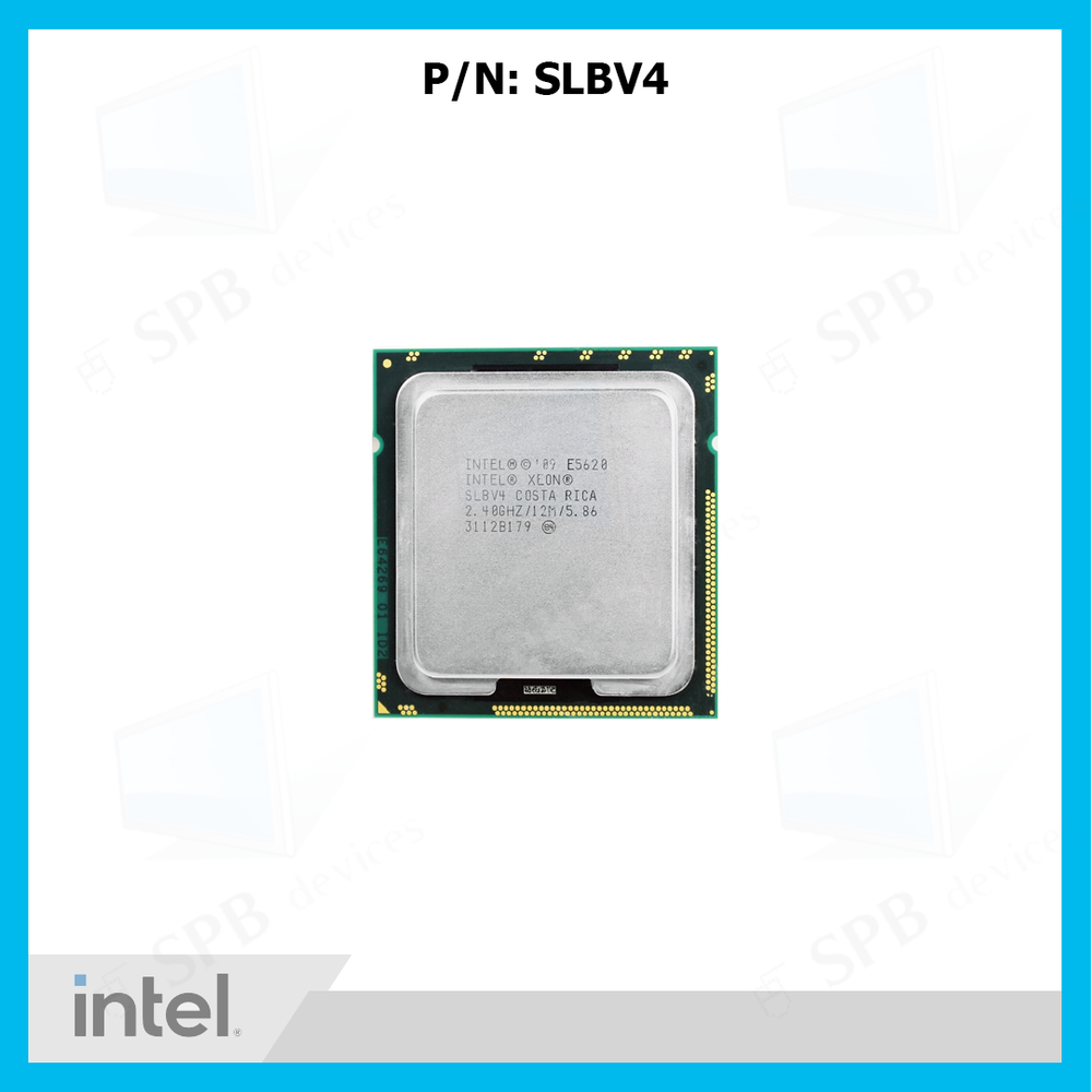 Процессор Intel Xeon E5620 Gulftown (2400MHz, LGA1366, L3 12288Kb) , SLBV4 , oem