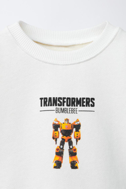 ZARA ТОЛСТОВКА С ПРИНТОМ TRANSFORMERS®, ЭКРЮ