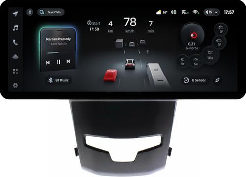 Магнитола для SsangYong Actyon 2 2013-2021 - Teyes CC4PRO монитор 12.3" 2K QLED + рамка 9, Android 13, Быстрейшая, Snapdragon 778G, ИИ, CarPlay, DSP, 4G SIM-слот