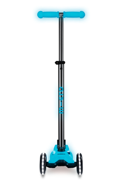 Самокат Maxi Micro Deluxe Glow Plus (светящийся) LED синий кристалл