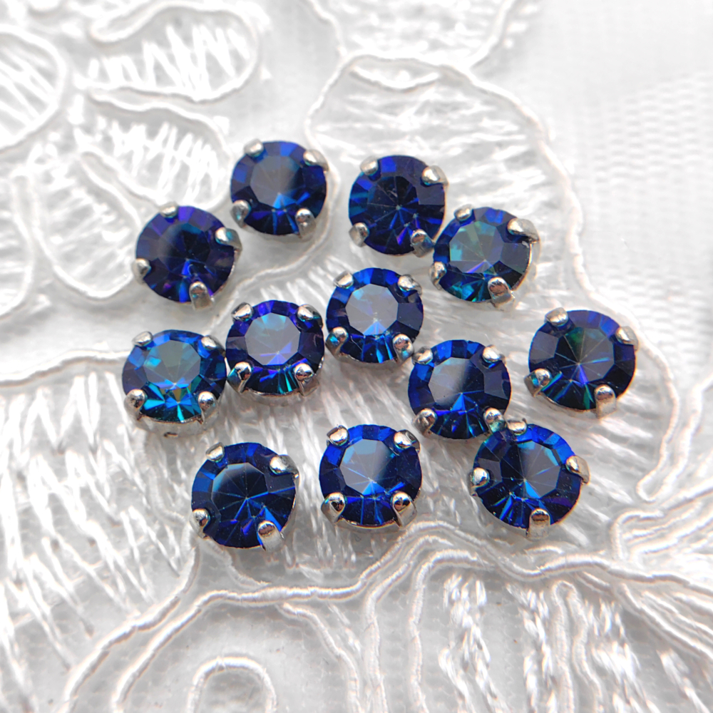 Шатон Preciosa Maxima в оправе, Crystal Bermuda Blue