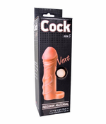 Насадка на пенис с кольцом на мошонку COCK NEXT (размер S) (Цвет: телесный)