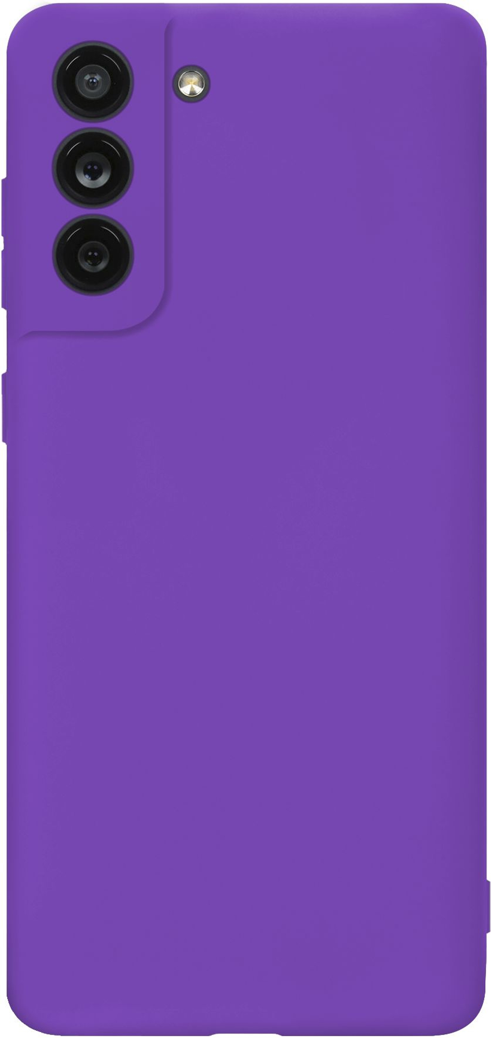 Мягкий Soft Touch чехол из силикона для SAMSUNG GALAXY S21 FE с бархатной подкладкой