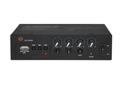 SHOW PA-20HM - компактный усилитель мощности, 20 Вт, класс D, 70/100В, MP3 плеер, сирена