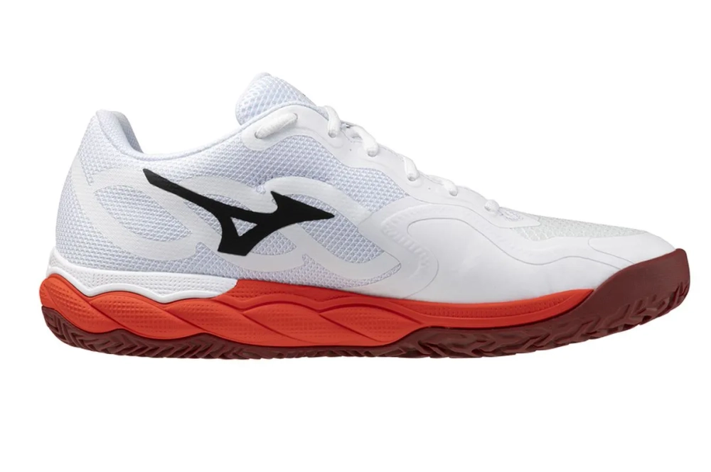 Теннисные кроссовки Mizuno Wave Enforce Court CC - fiery red/white/sun-dried tomato