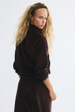 Велюровый свитшот на молнии - H&M