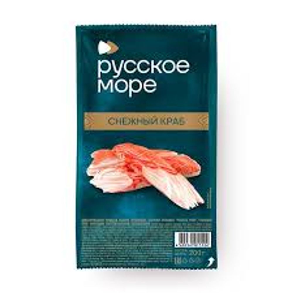 Имитированная пищевая рыбная продукция Палочки крабовые Русское море Снежный краб имитация пастеризованные охлажденные 1/150 полим упак