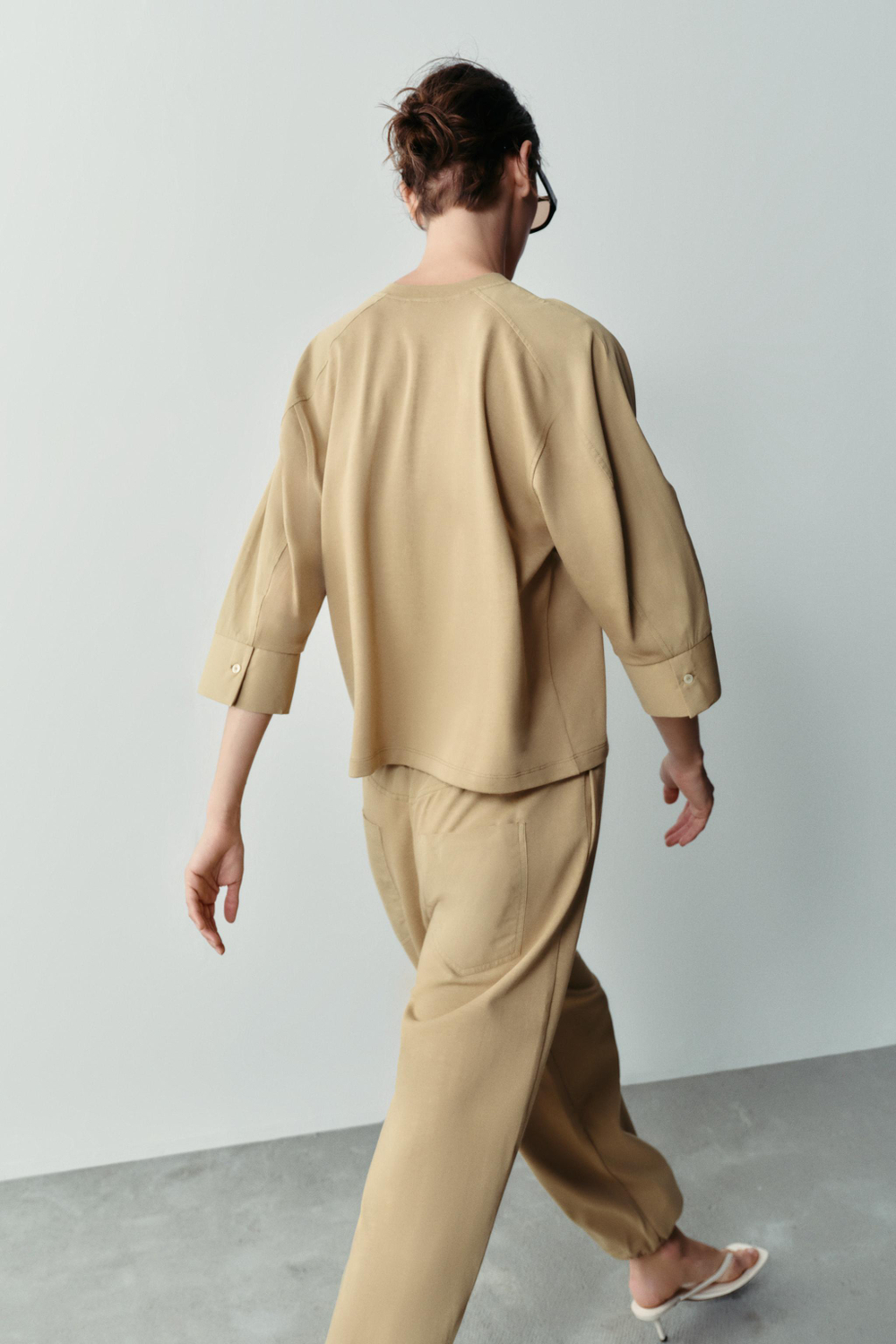 КОМБИНИРОВАННЫЕ БРЮКИ-ДЖОГГЕРЫ — ZARA