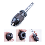 Патрон сверлильный быстрозажимной Goldratio станочный 13 мм (1/2') КМ2 в сборе с оправкой (хвостовиком), конус Морзе КМ2 (B18) М00024987