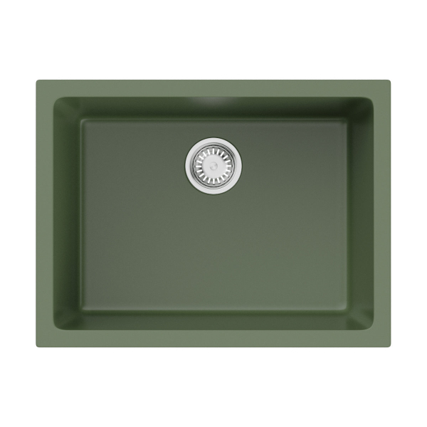 Кухонная мойка Omoikiri Okinoshima 61-U/I-OL Glossy Natceramic/olive 4997064