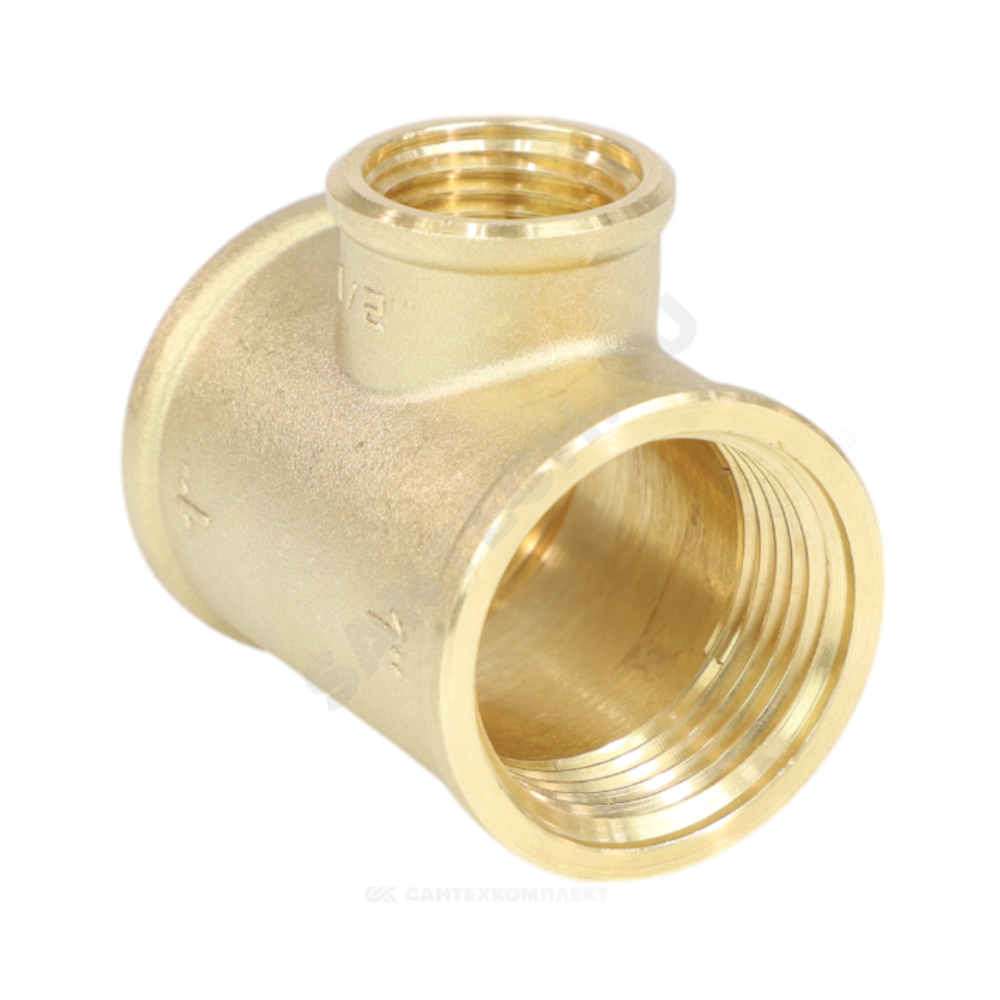 Тройник латунь переходной Ду 25х15х25 (1"х1/2"х1") ВР LD LD.65.523.25x15x25
