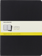 Блокнот Moleskine Cahier Journal (QP322) XLarge 190х250мм обложка картон 120стр. клетка черный (3шт)