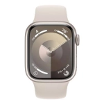Apple Watch Series 9, 45 мм, из алюминия цвета «сияющая звезда», спортивный ремешок