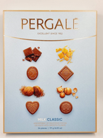 Набор конфет Pergale Milk Classic в молочном шоколаде с начинками (шоколадная, карамельная, трюфельная, с фундуком) 171 г