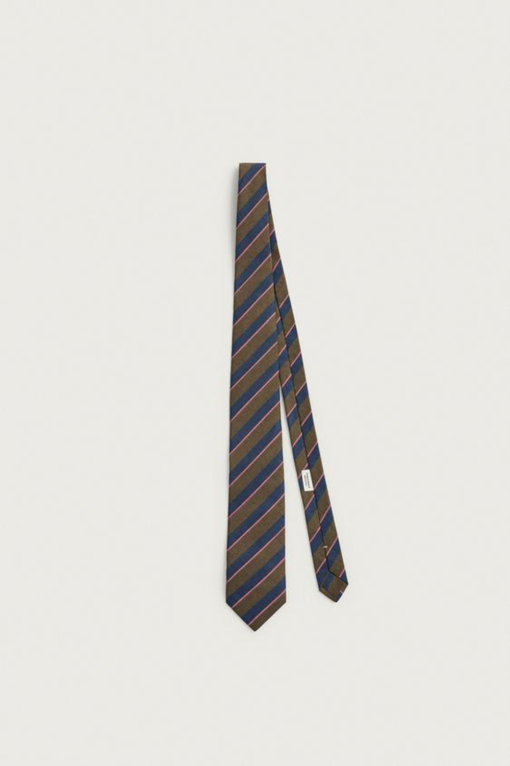 ZARA - FRUIT OF THE LOOM™ ЖАККАРДОВЫЙ ГАЛСТУК В ПОЛОСКУ, МОРСКОЙ СИНИЙ