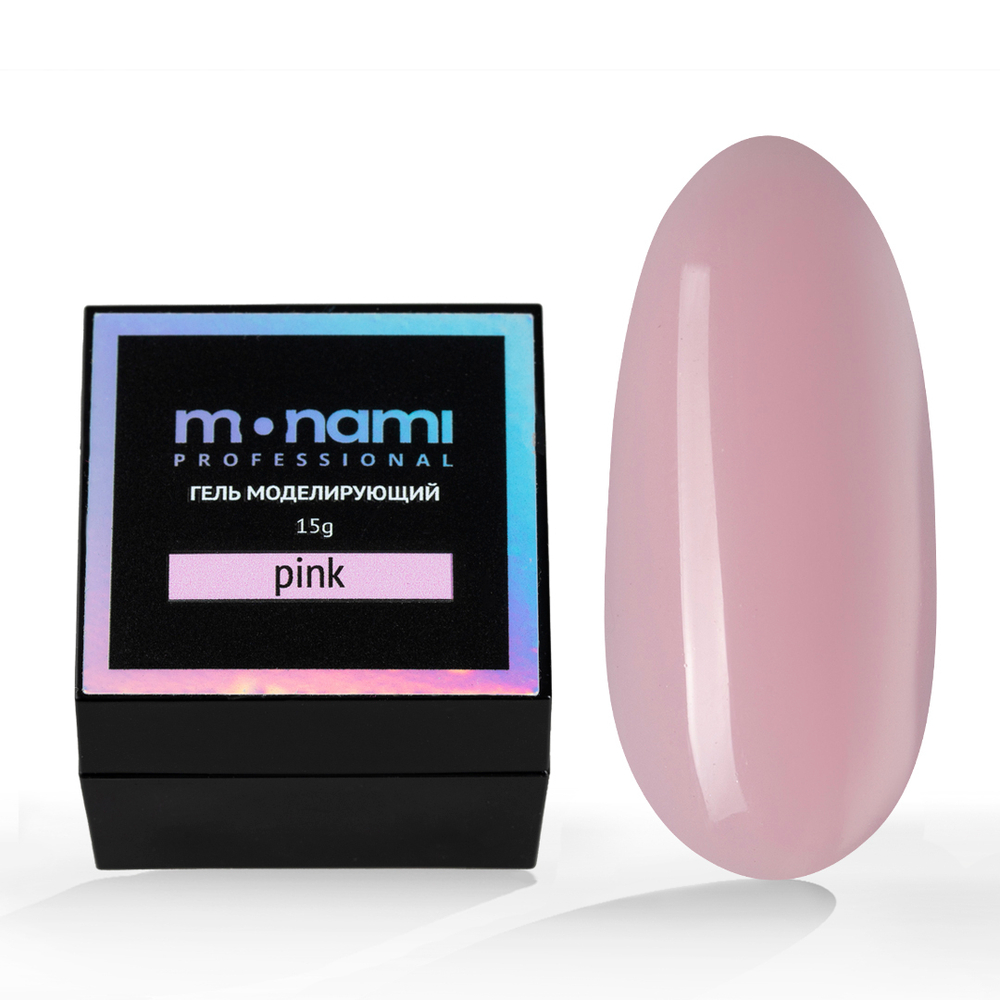 Monami Гель Pink для моделирования ногтей розовый, 5 гр