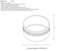 Декоративное кольцо внутреннее Crystal Lux CLT RING 013 SL