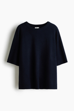 Шерстяной топ с короткими рукавами - H&M