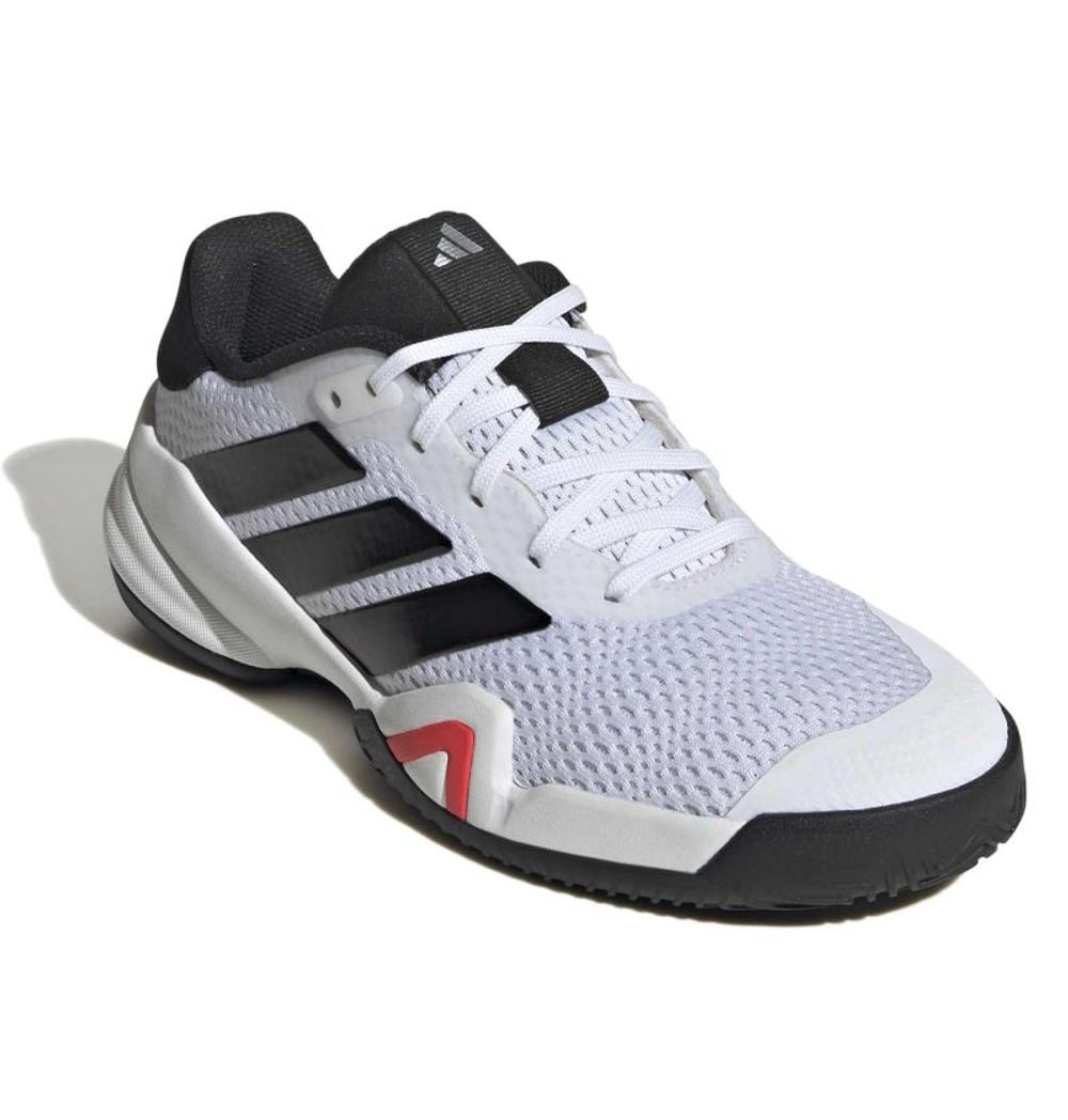 Детские теннисные кроссовки Adidas Barricade K - white/core black